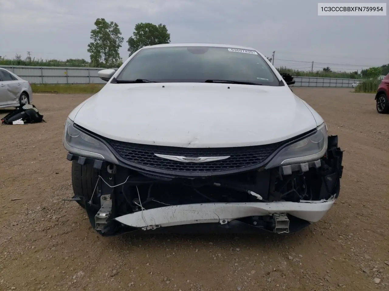 2015 Chrysler 200 S VIN: 1C3CCCBBXFN759954 Lot: 63697435