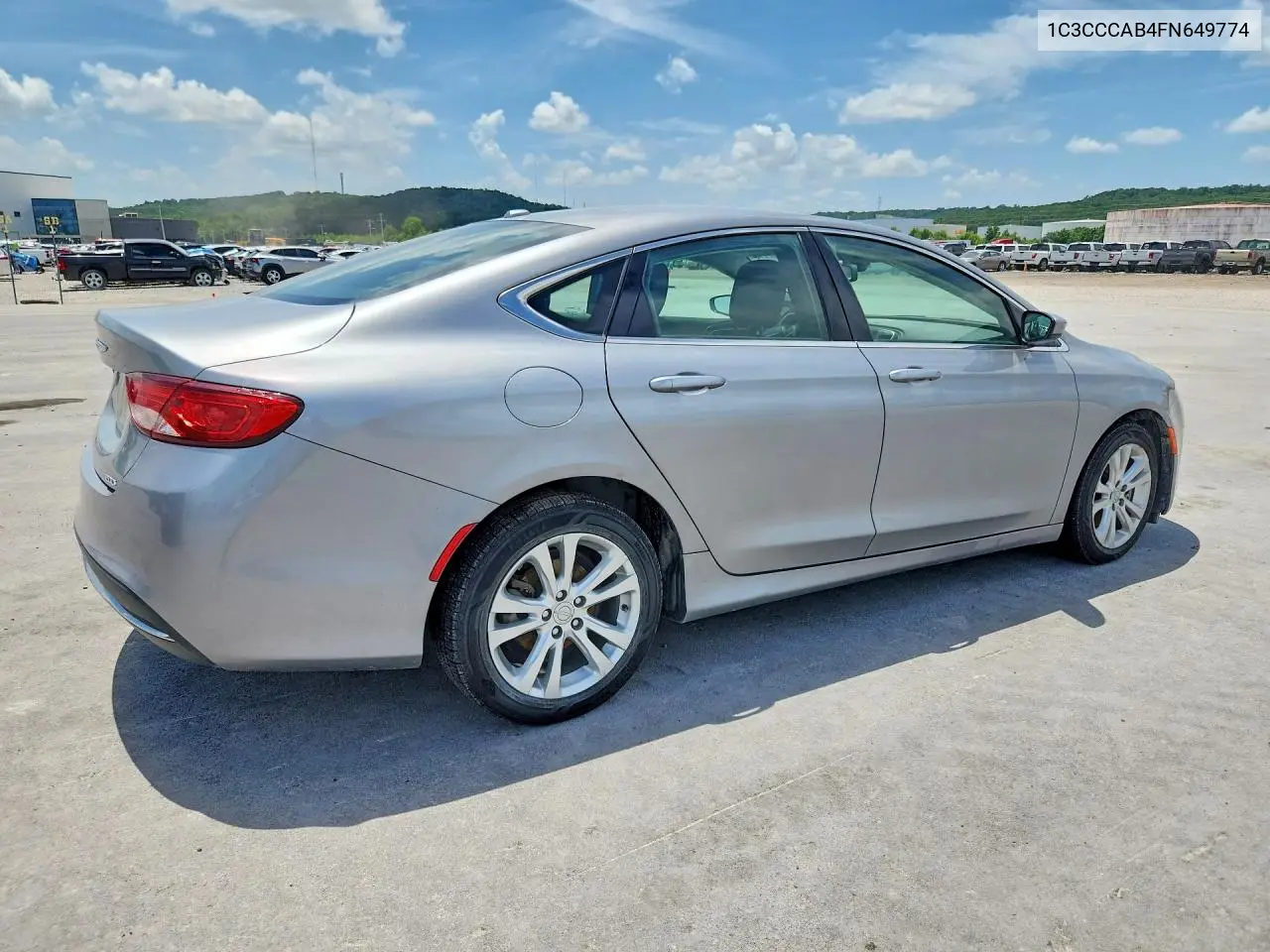 2015 Chrysler 200 Limited VIN: 1C3CCCAB4FN649774 Lot: 85967775