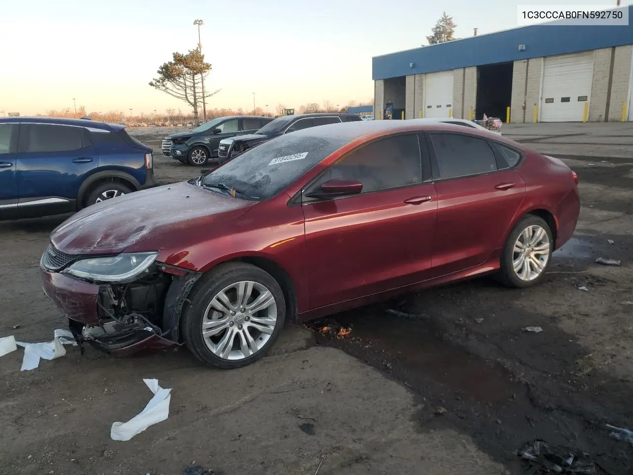 1C3CCCAB0FN592750 2015 Chrysler 200 Limited