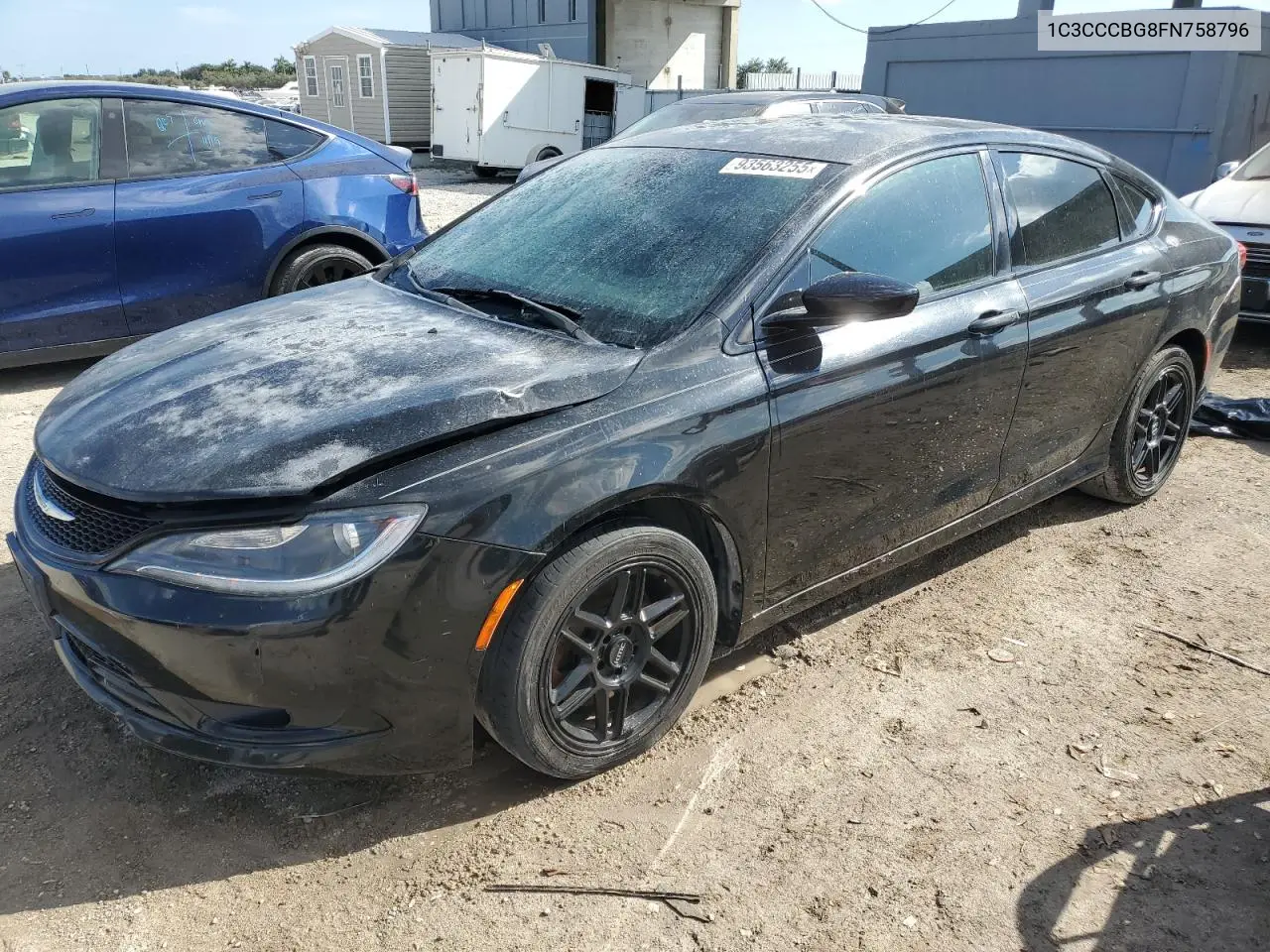 1C3CCCBG8FN758796 2015 Chrysler 200 S