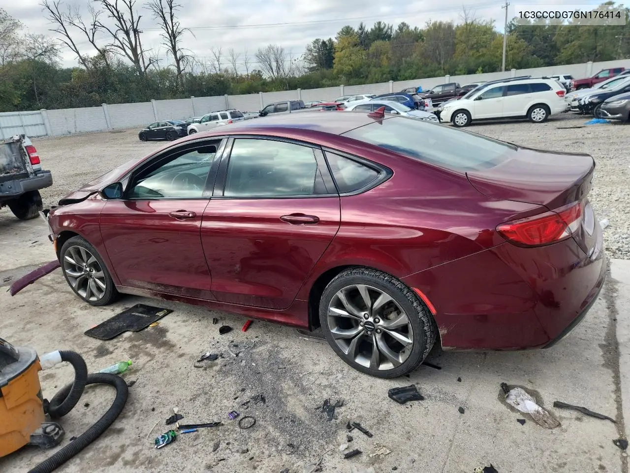 1C3CCCDG7GN176414 2016 Chrysler 200 S