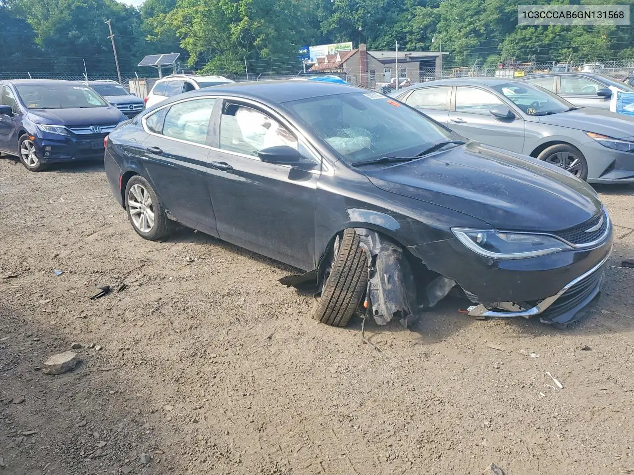 2016 Chrysler 200 Limited VIN: 1C3CCCAB6GN131568 Lot: 56051366