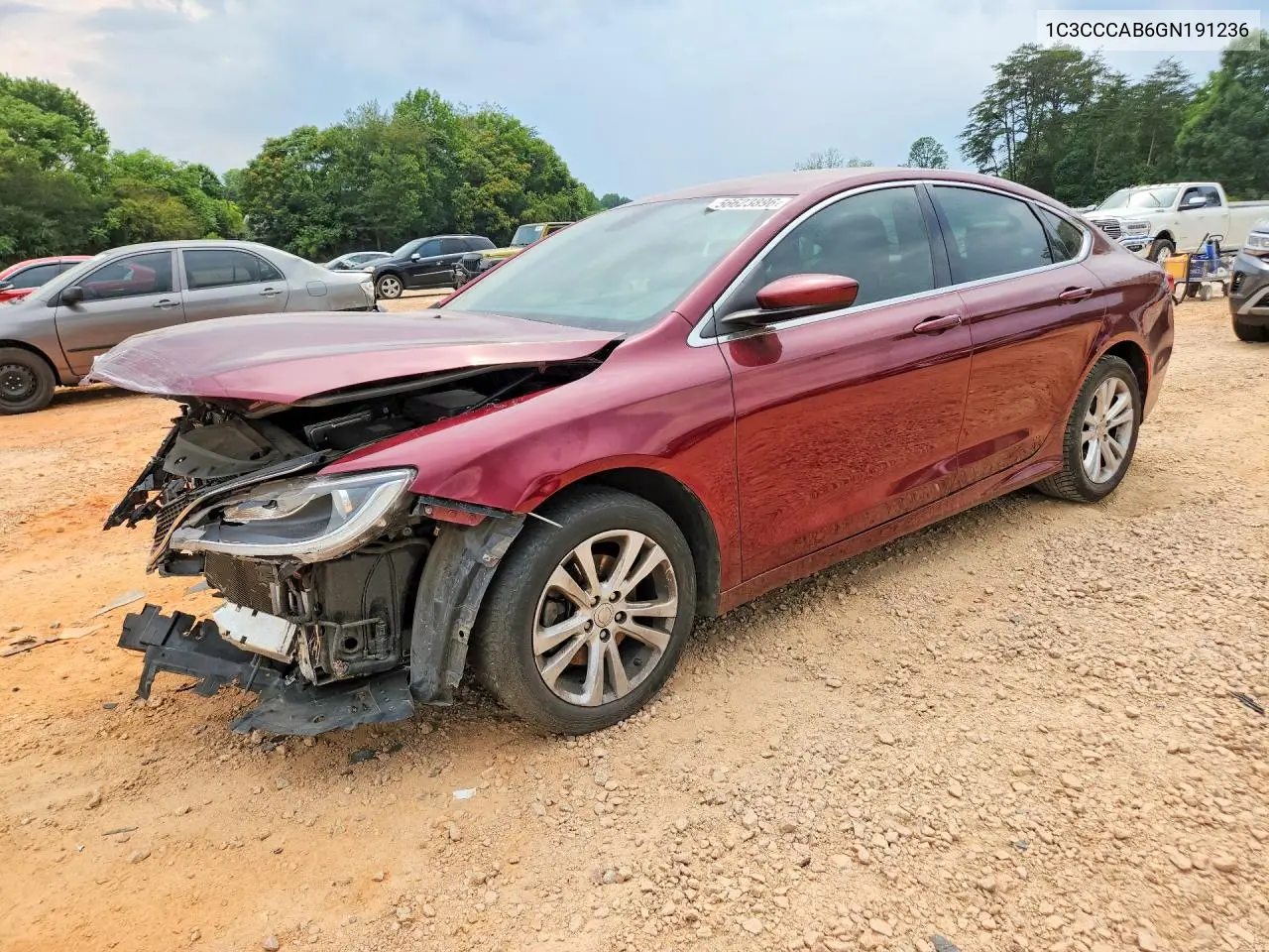 2016 Chrysler 200 Limited VIN: 1C3CCCAB6GN191236 Lot: 56623896