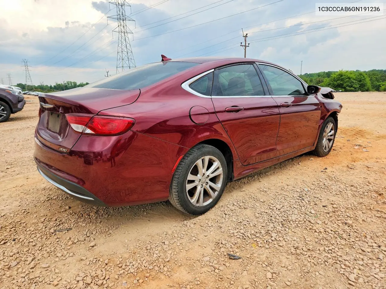 2016 Chrysler 200 Limited VIN: 1C3CCCAB6GN191236 Lot: 56623896