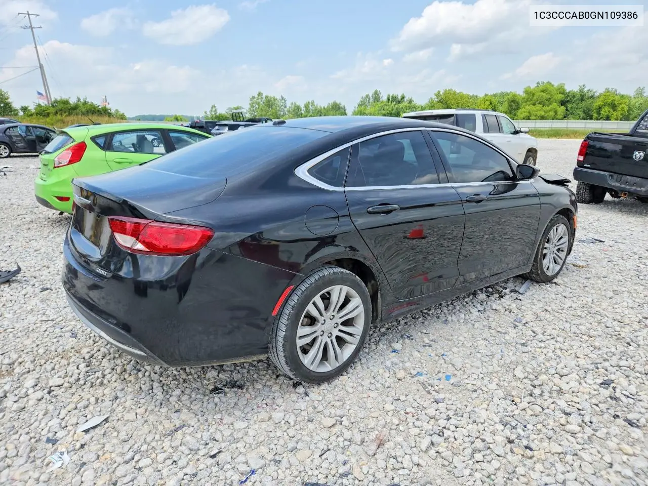 2016 Chrysler 200 Limited VIN: 1C3CCCAB0GN109386 Lot: 58711306
