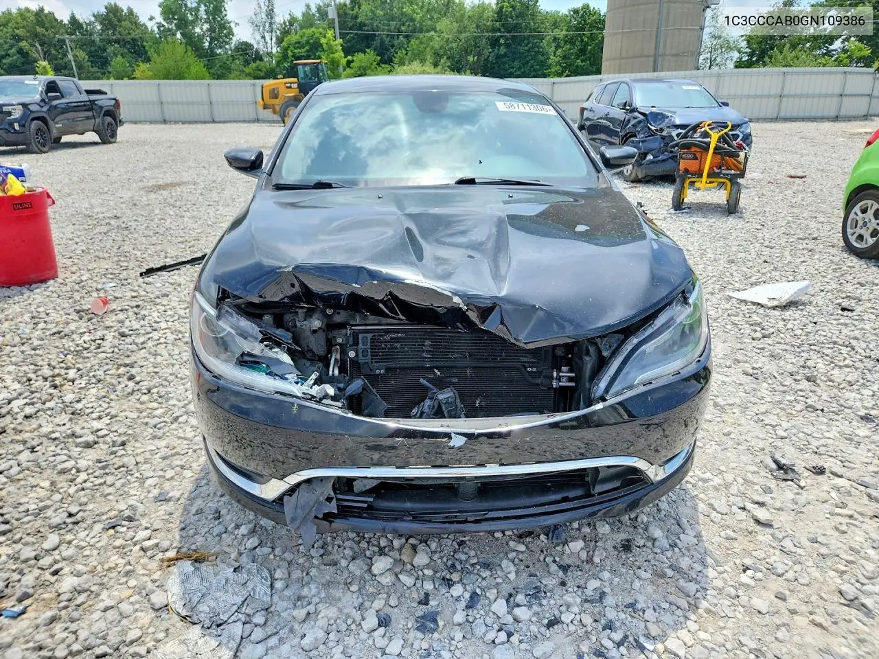 2016 Chrysler 200 Limited VIN: 1C3CCCAB0GN109386 Lot: 58711306