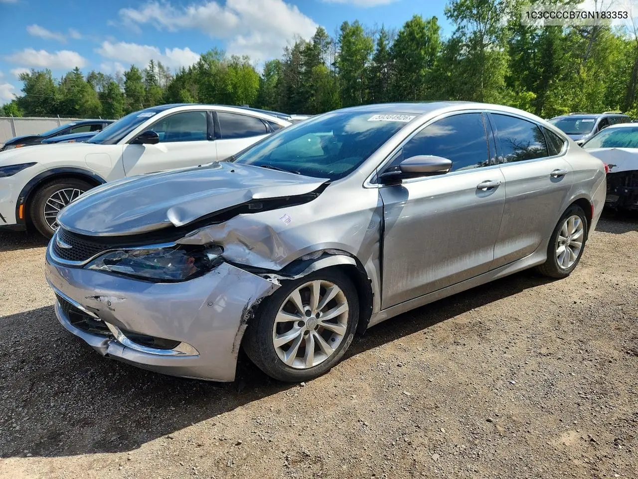 2016 Chrysler 200 C VIN: 1C3CCCCB7GN183353 Lot: 59384926