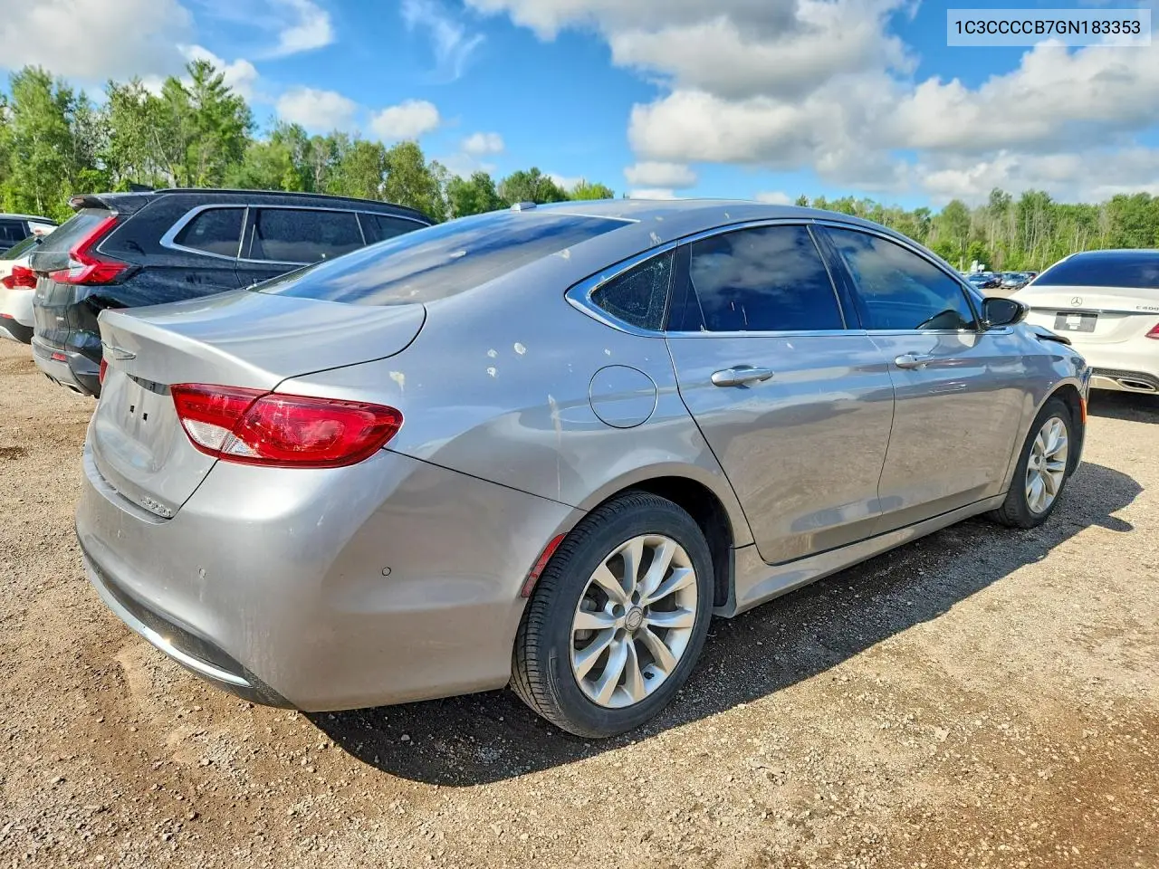 2016 Chrysler 200 C VIN: 1C3CCCCB7GN183353 Lot: 59384926