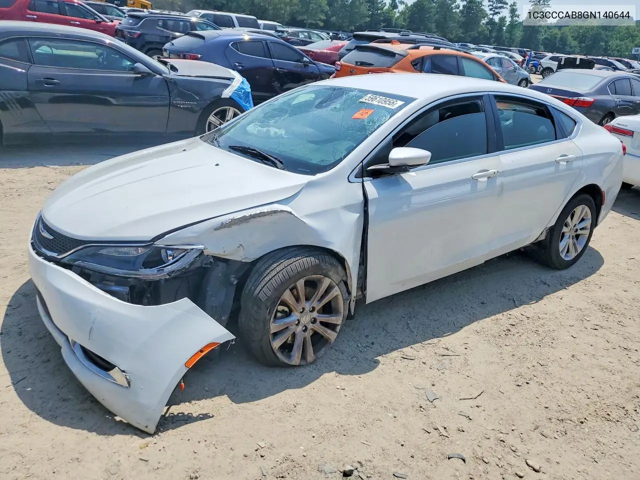 2016 Chrysler 200 VIN: 1C3CCCAB8GN140644 Lot: 59610956