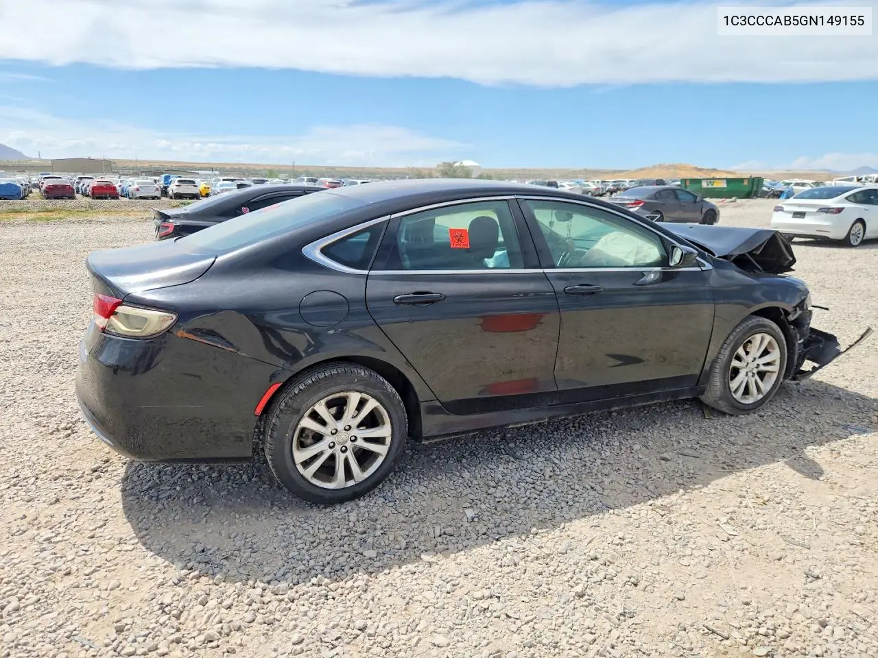 2016 Chrysler 200 Limited VIN: 1C3CCCAB5GN149155 Lot: 59809686