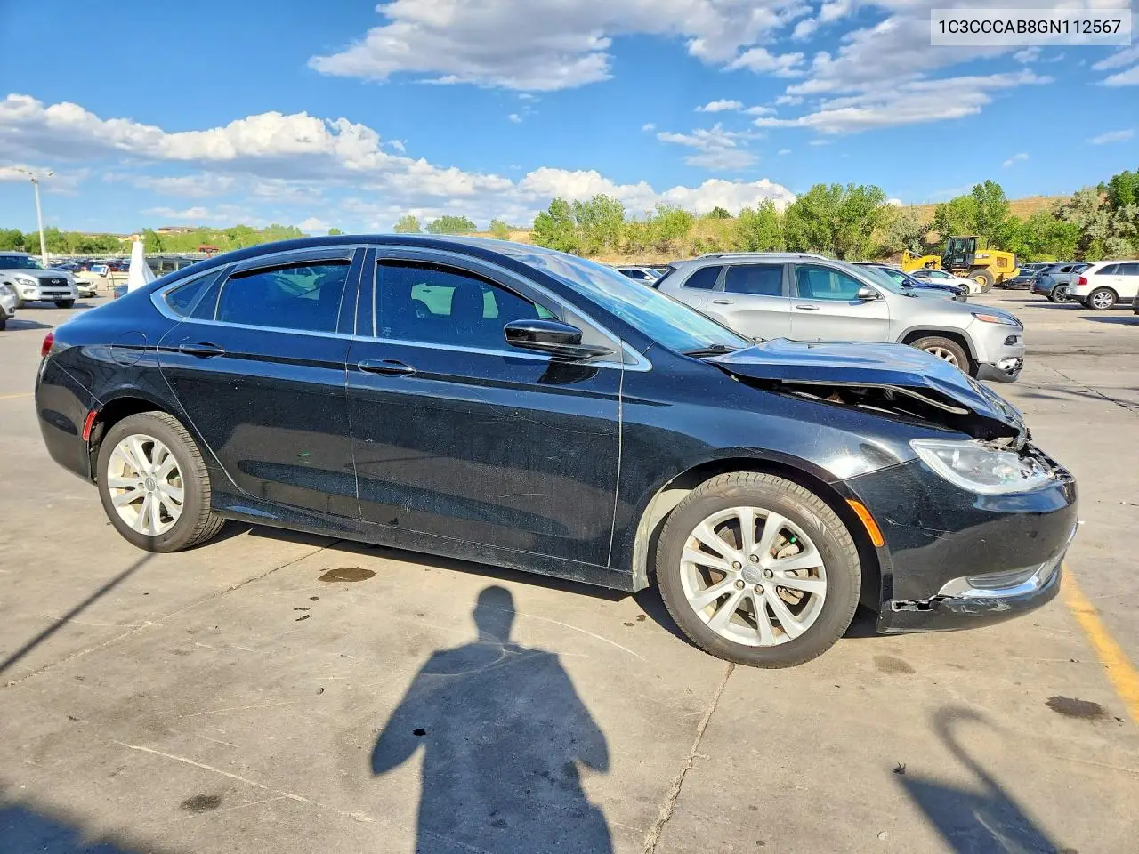 2016 Chrysler 200 Limited VIN: 1C3CCCAB8GN112567 Lot: 60710636