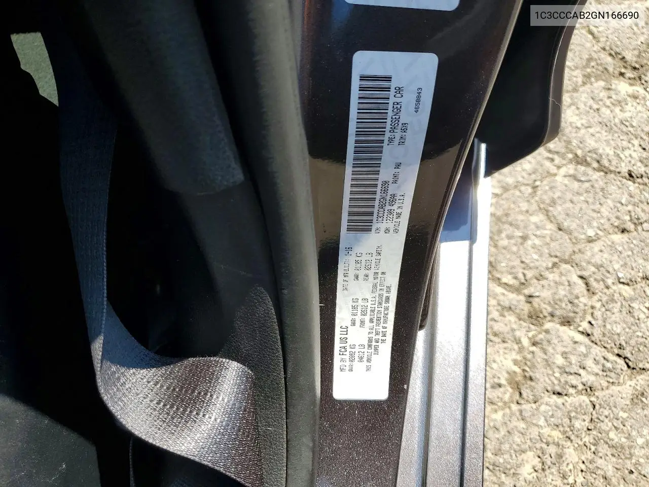 2016 Chrysler 200 Limited VIN: 1C3CCCAB2GN166690 Lot: 60715586