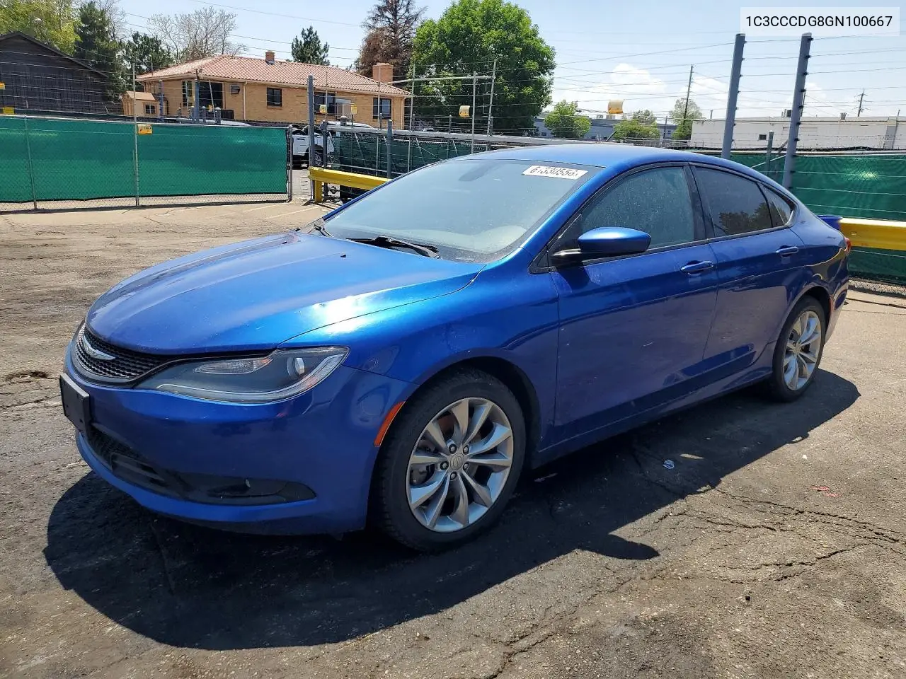 2016 Chrysler 200 S VIN: 1C3CCCDG8GN100667 Lot: 61330556