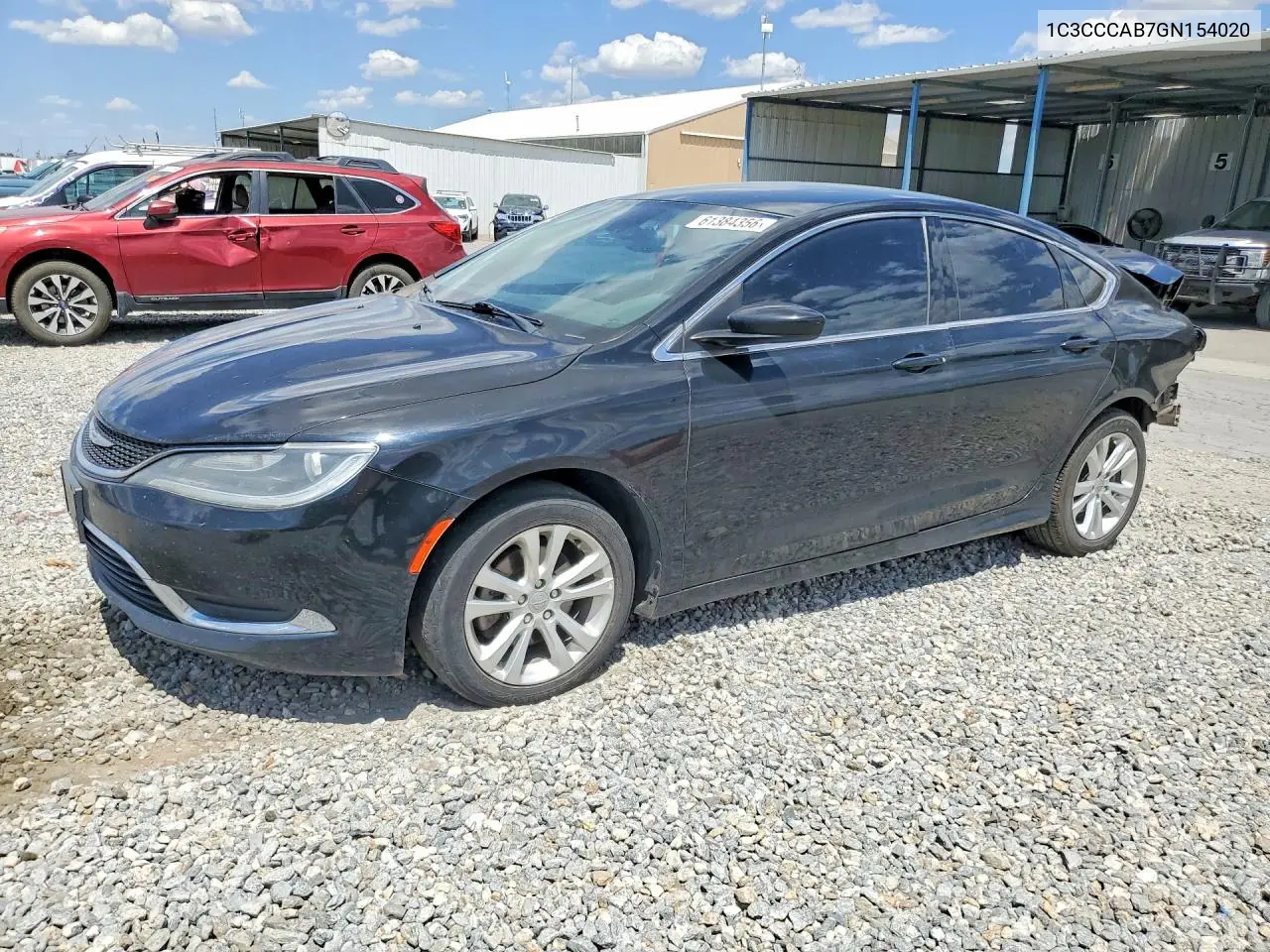 2016 Chrysler 200 Limited VIN: 1C3CCCAB7GN154020 Lot: 61384356