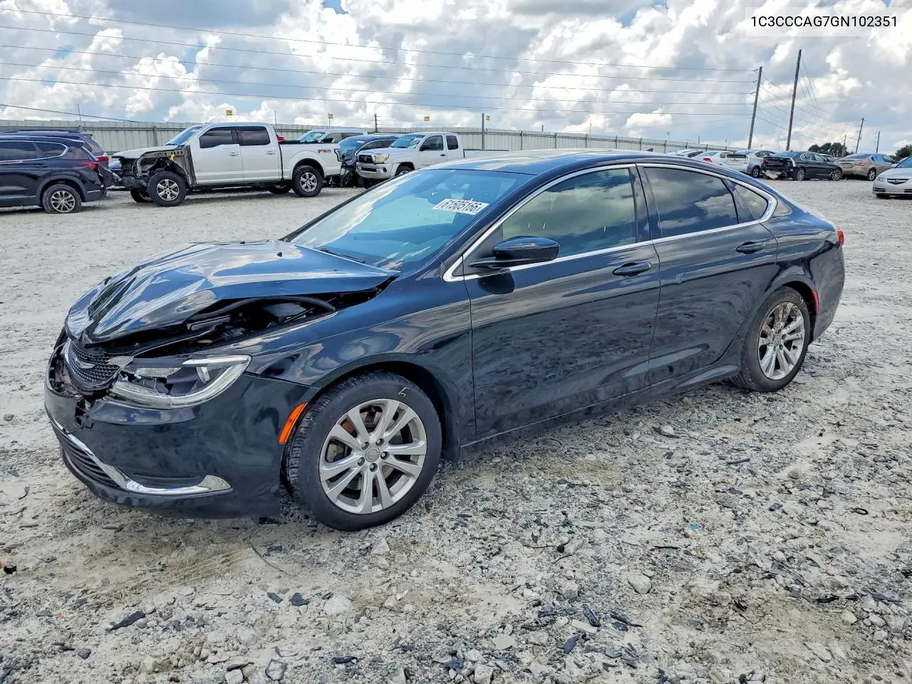 2016 Chrysler 200 Limited VIN: 1C3CCCAG7GN102351 Lot: 61505166