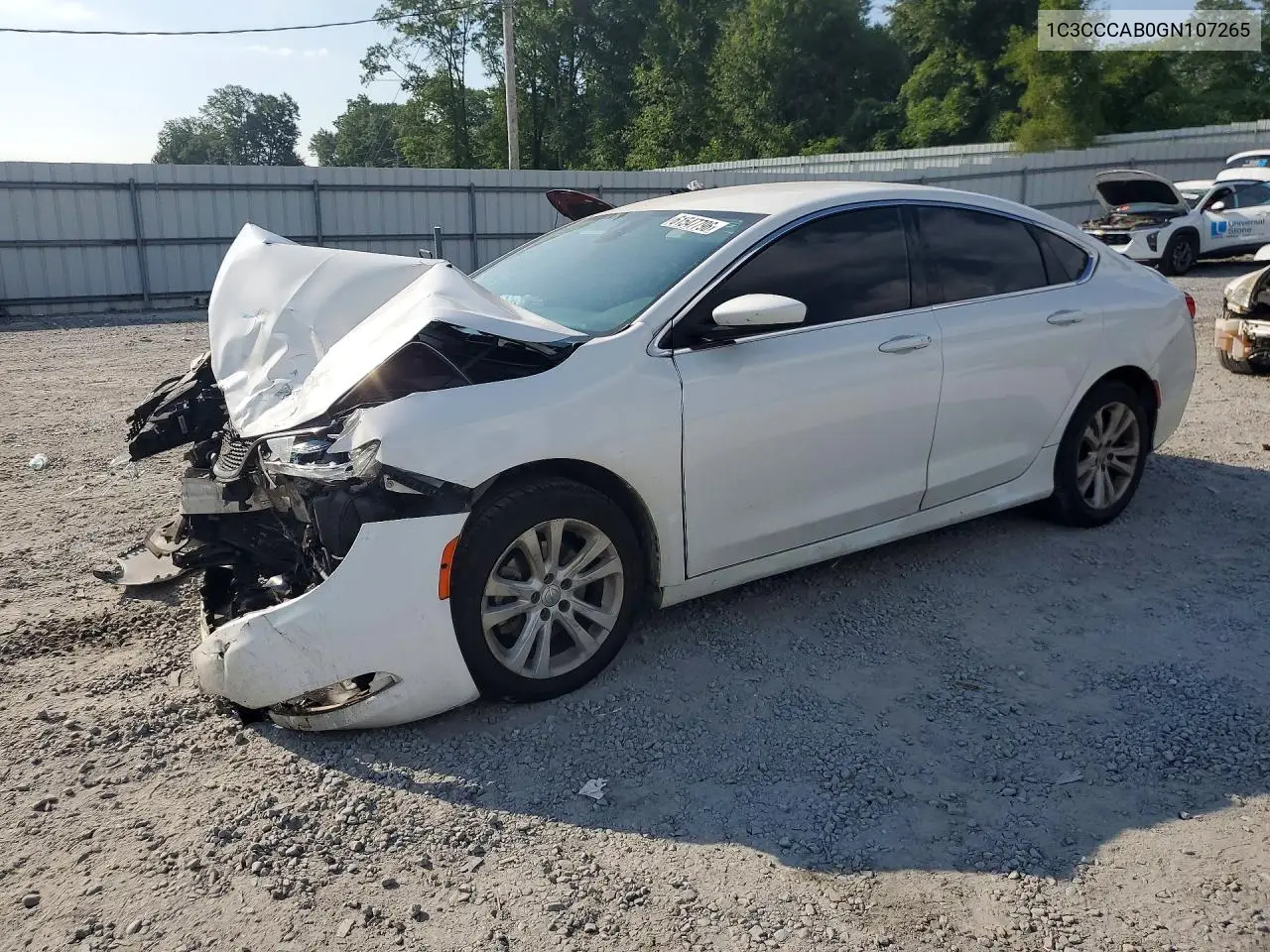 2016 Chrysler 200 Limited VIN: 1C3CCCAB0GN107265 Lot: 61547796