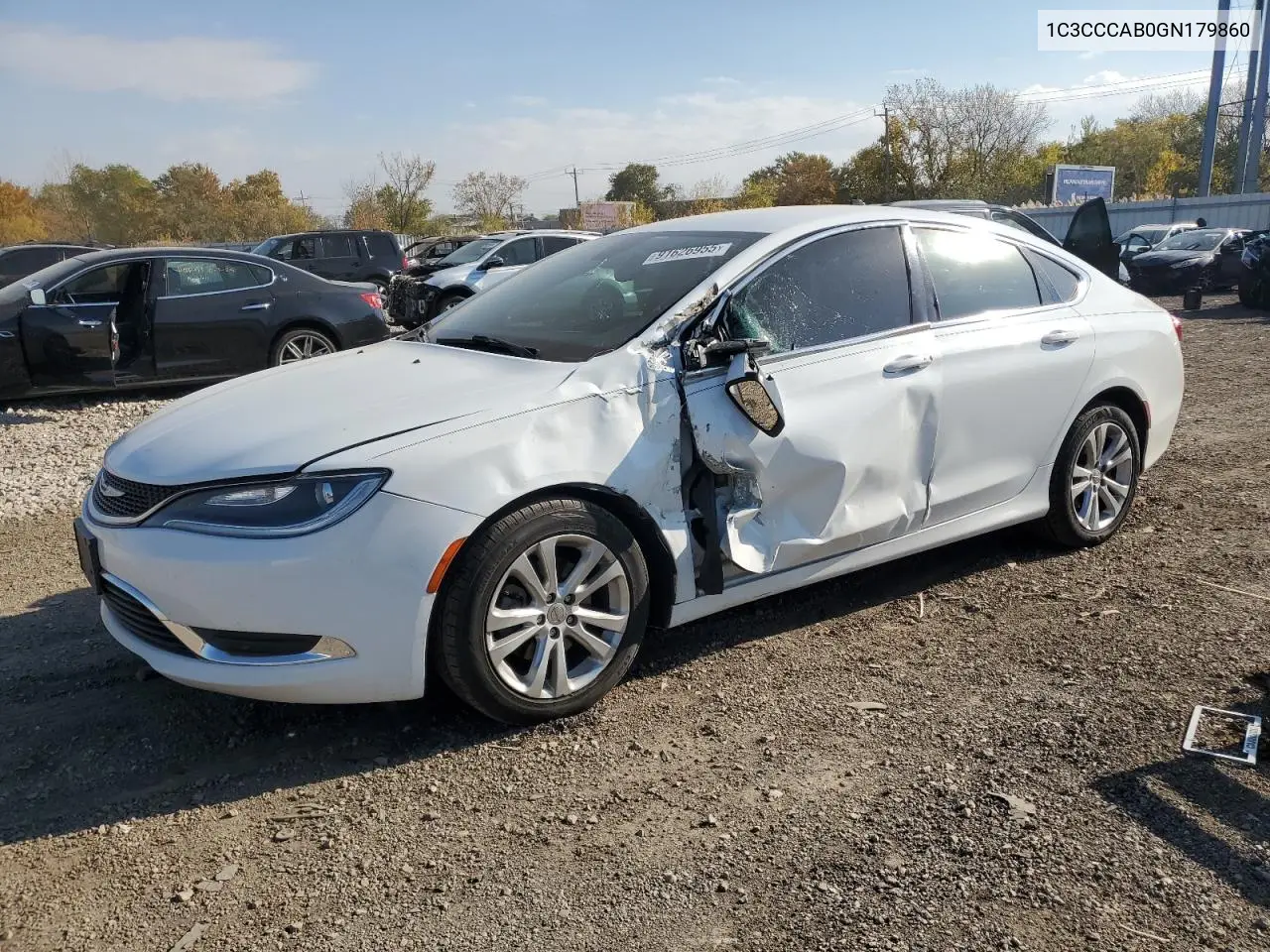 1C3CCCAB0GN179860 2016 Chrysler 200 Limited