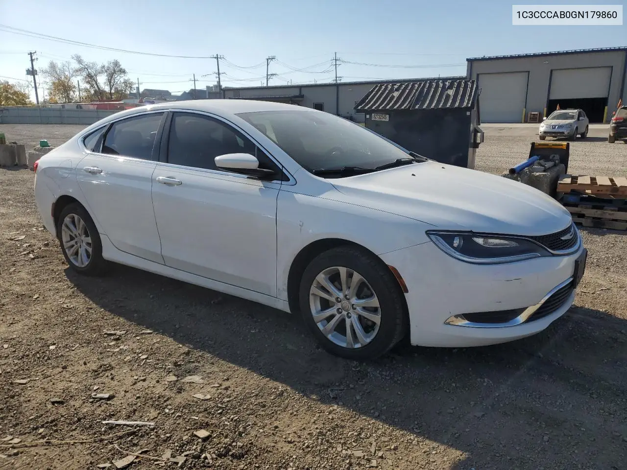 1C3CCCAB0GN179860 2016 Chrysler 200 Limited