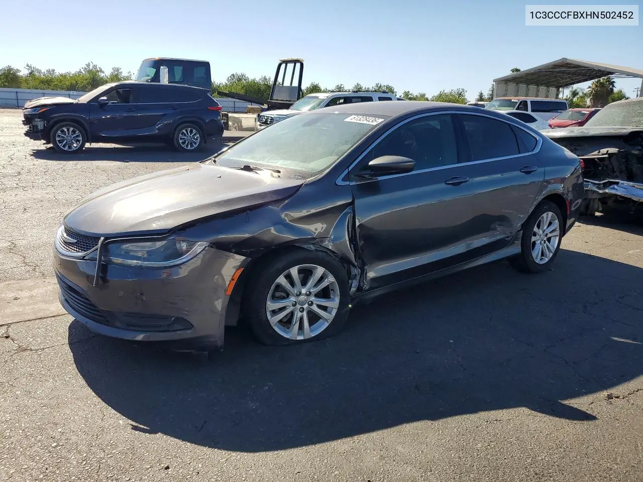 2017 Chrysler 200 Lx VIN: 1C3CCCFBXHN502452 Lot: 61328436