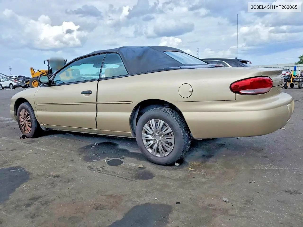 2000 Chrysler Sebring Jx VIN: 3C3EL45H1YT260865 Lot: 57444316