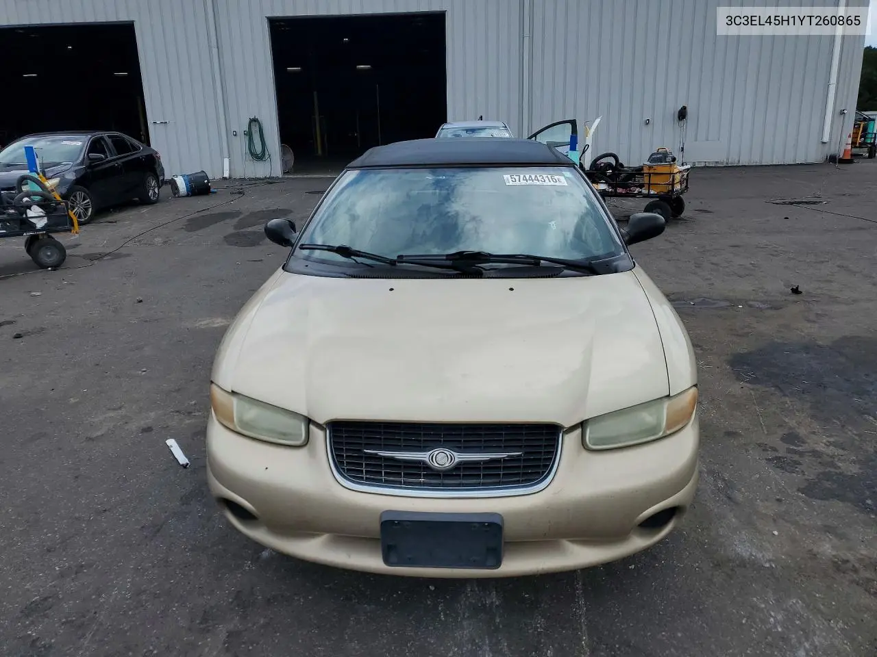 2000 Chrysler Sebring Jx VIN: 3C3EL45H1YT260865 Lot: 57444316