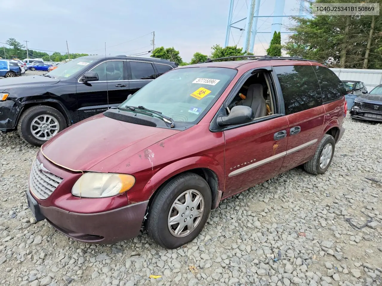 2001 Chrysler Voyager VIN: 1C4GJ25341B150869 Lot: 57715896