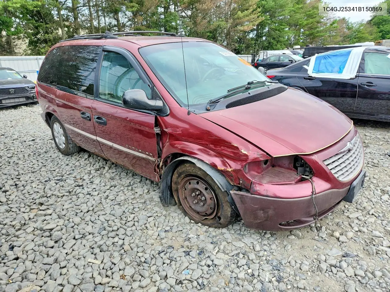 2001 Chrysler Voyager VIN: 1C4GJ25341B150869 Lot: 57715896