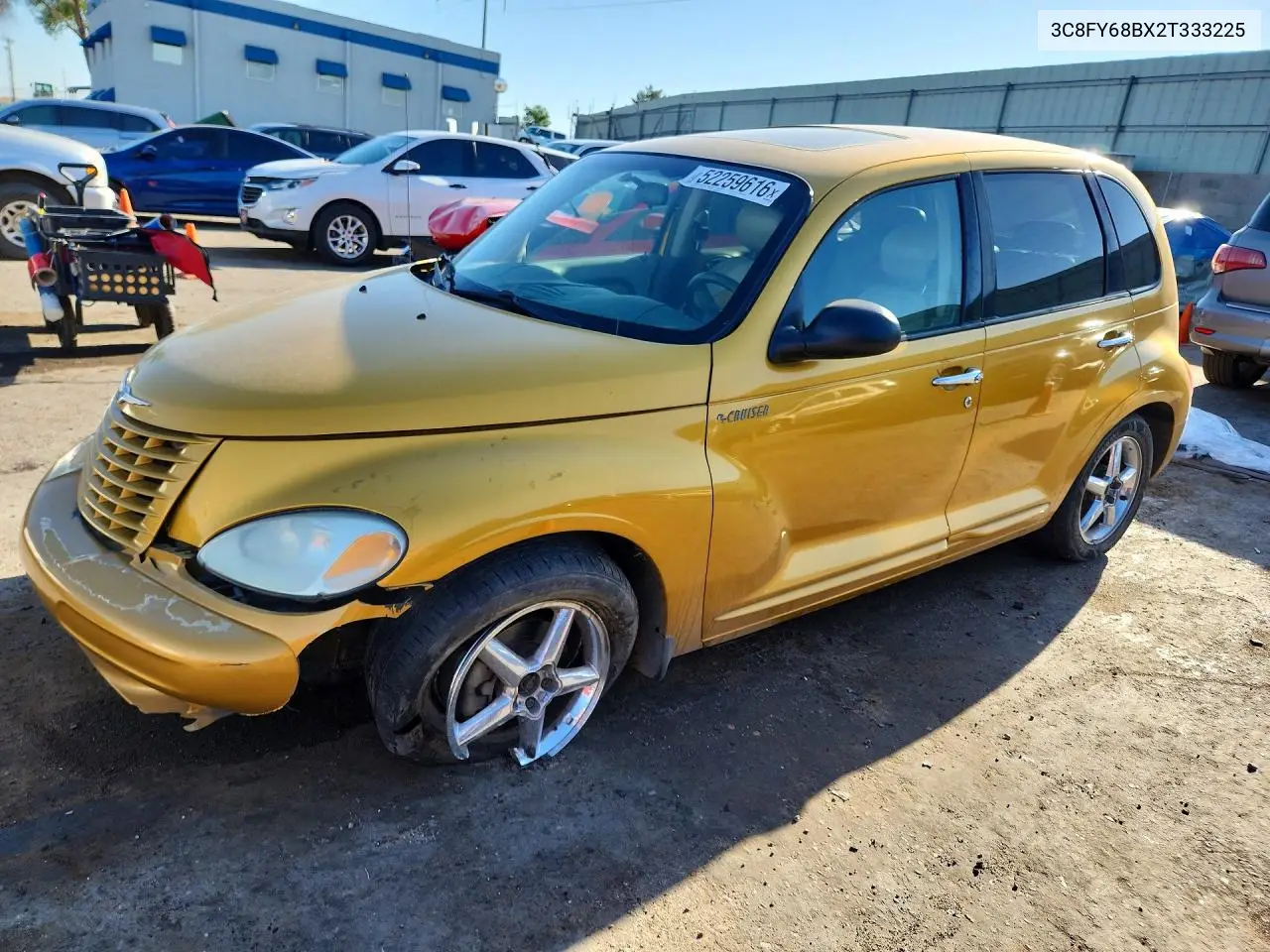 2002 Chrysler Pt Cruiser Limited VIN: 3C8FY68BX2T333225 Lot: 52259616