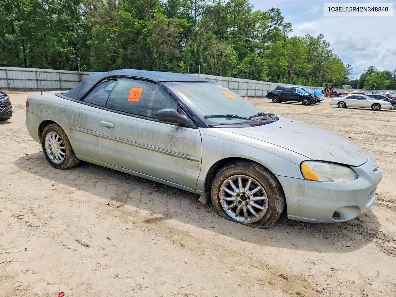 2002 Chrysler Sebring Limited VIN: 1C3EL65R42N348840 Lot: 53694726