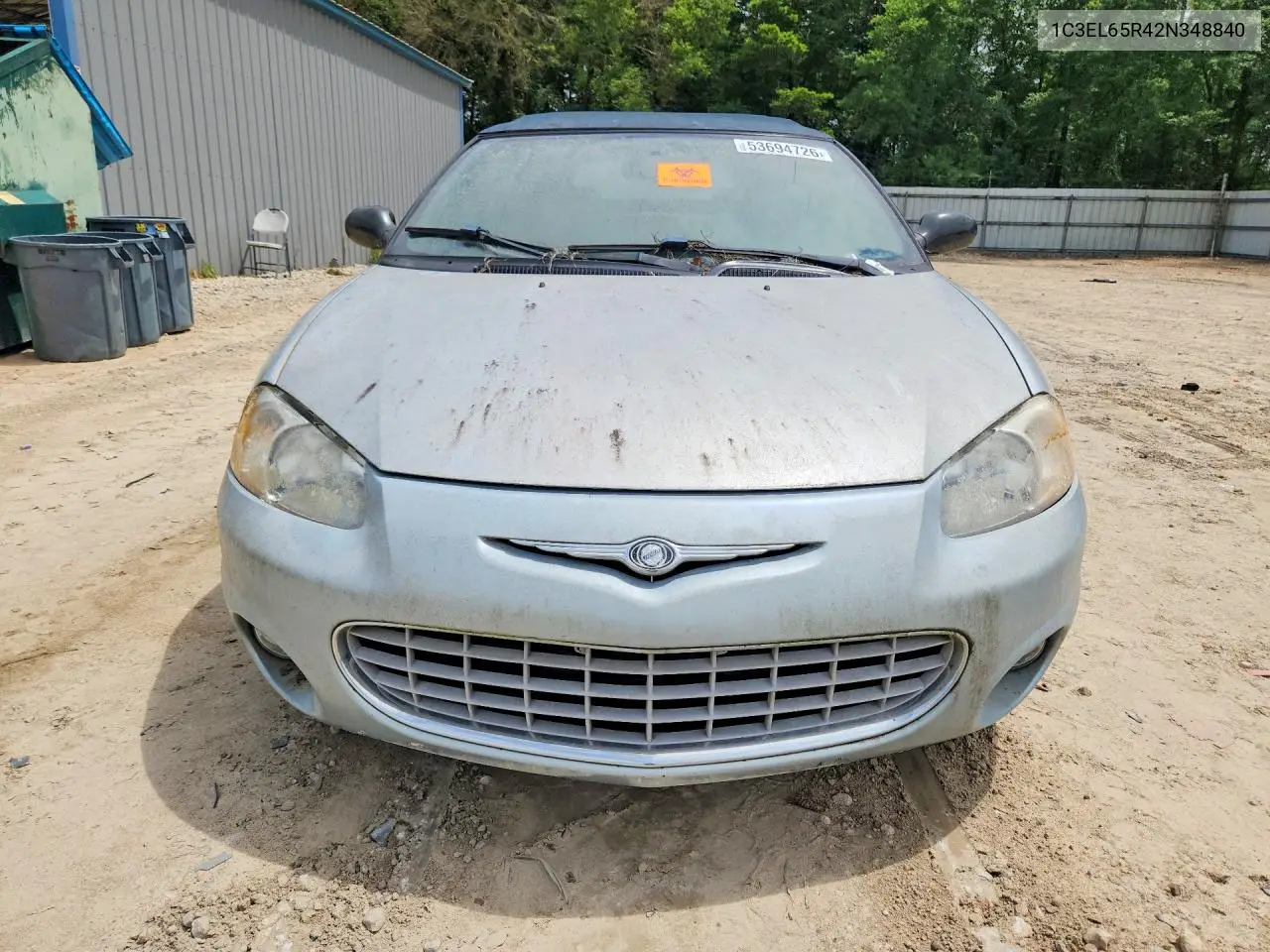 2002 Chrysler Sebring Limited VIN: 1C3EL65R42N348840 Lot: 53694726
