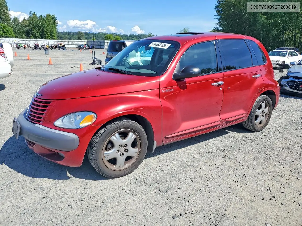 2002 Chrysler Pt Cruiser Limited VIN: 3C8FY68B92T208619 Lot: 54883126