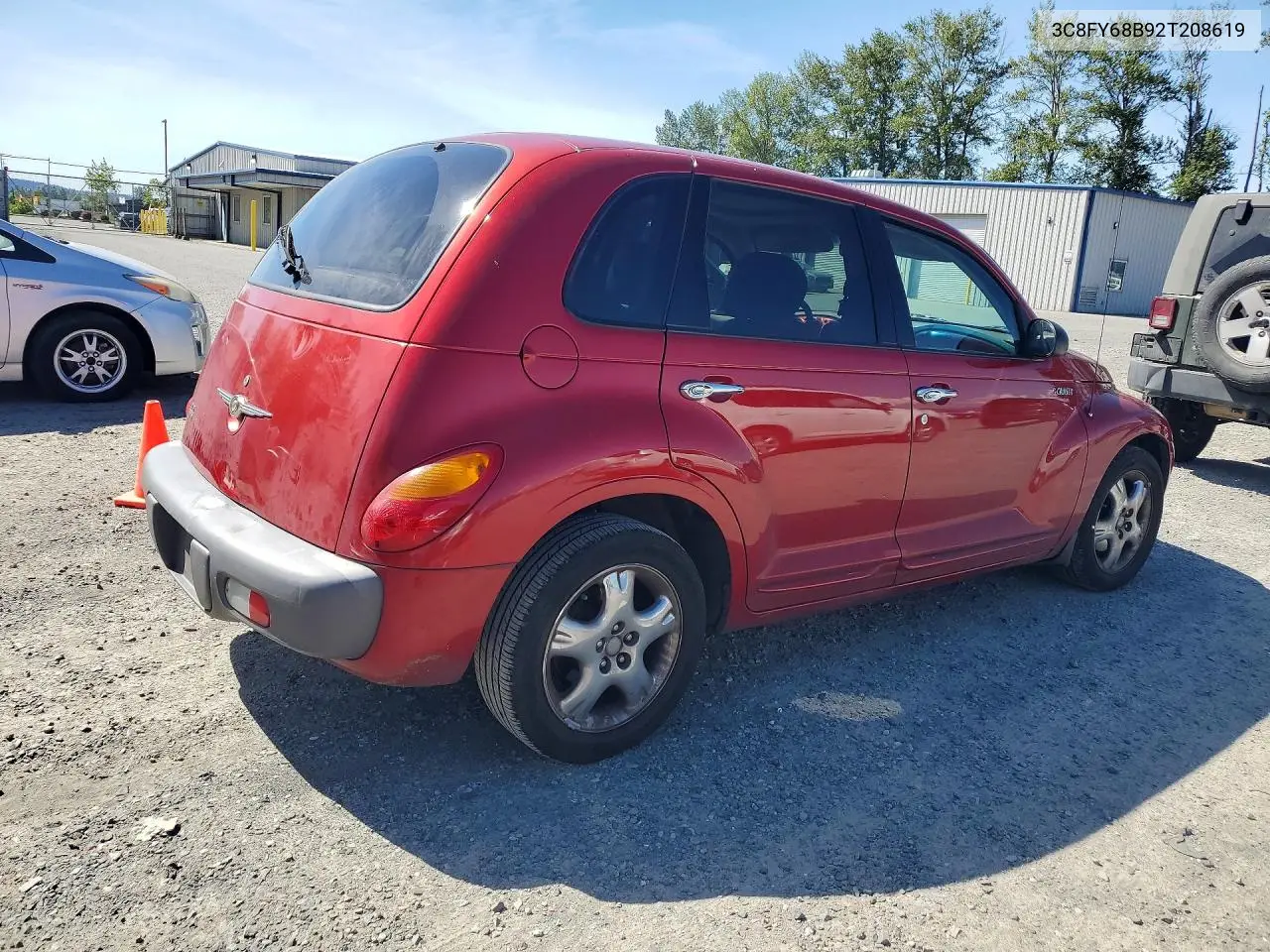 2002 Chrysler Pt Cruiser Limited VIN: 3C8FY68B92T208619 Lot: 54883126
