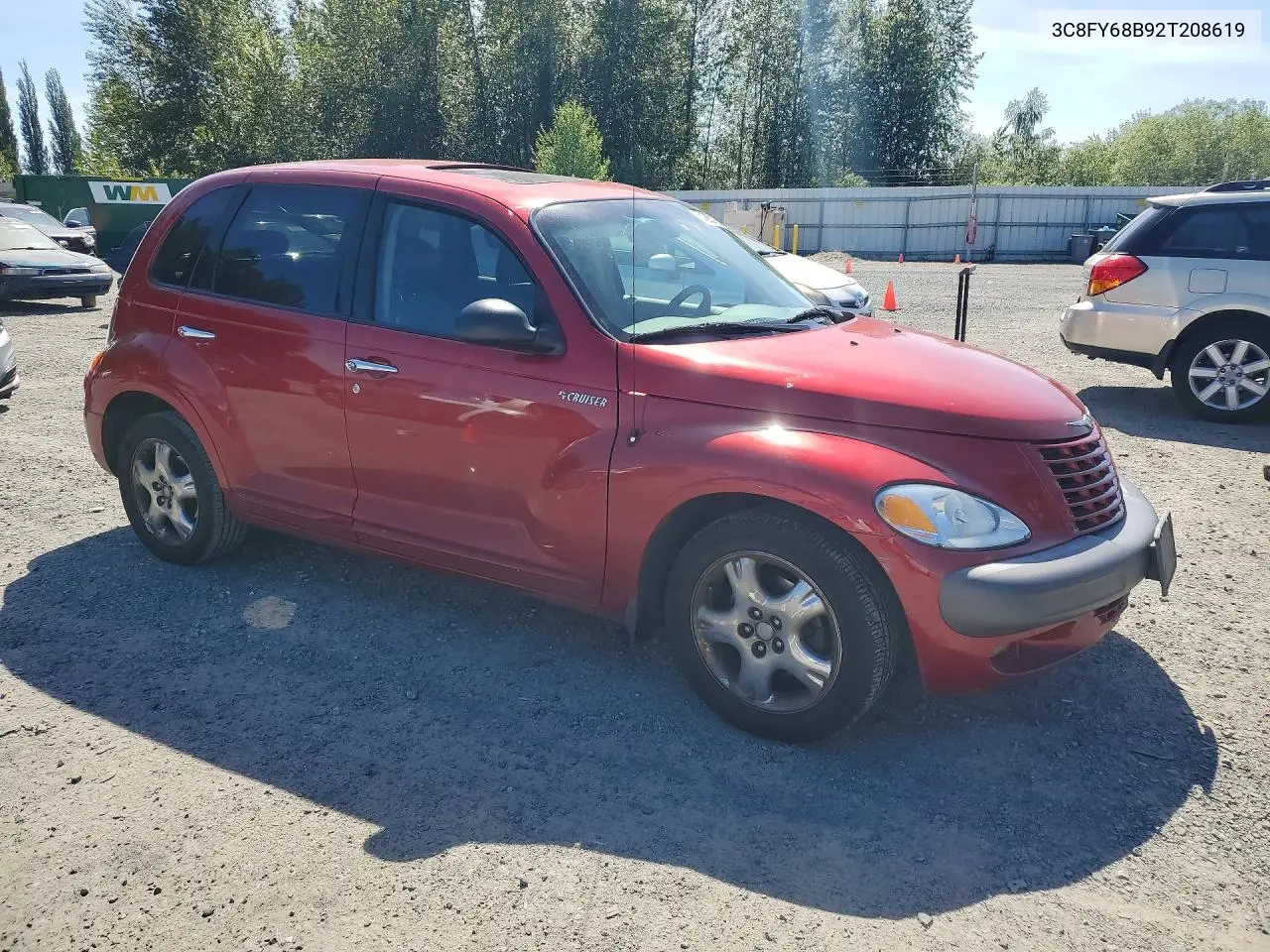 2002 Chrysler Pt Cruiser Limited VIN: 3C8FY68B92T208619 Lot: 54883126