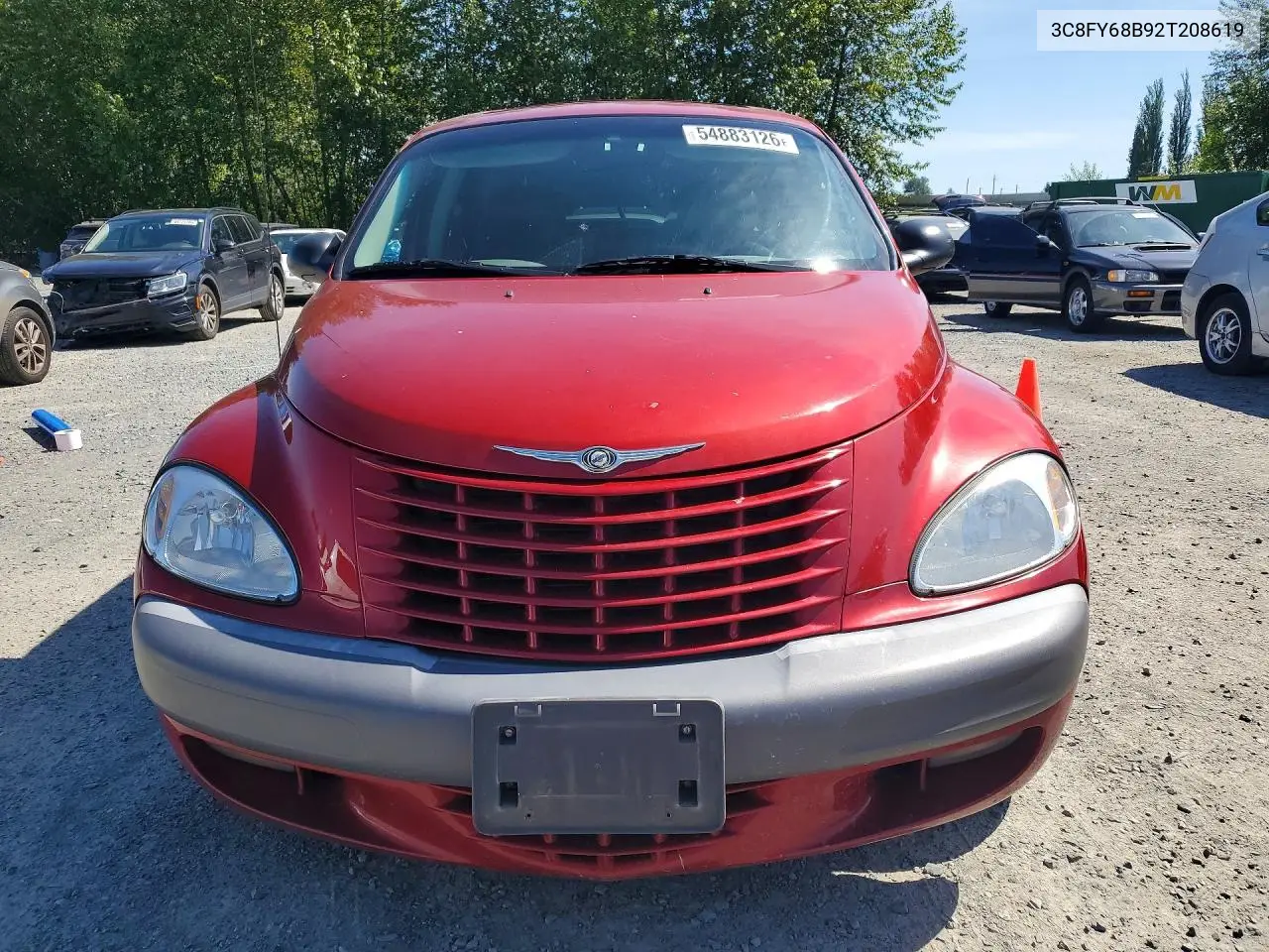 2002 Chrysler Pt Cruiser Limited VIN: 3C8FY68B92T208619 Lot: 54883126