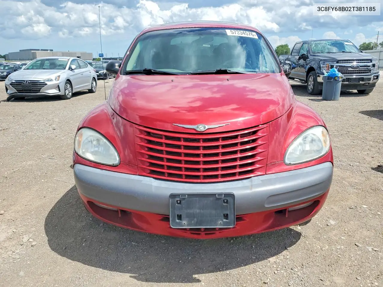 2002 Chrysler Pt Cruiser Limited VIN: 3C8FY68B02T381185 Lot: 57334576