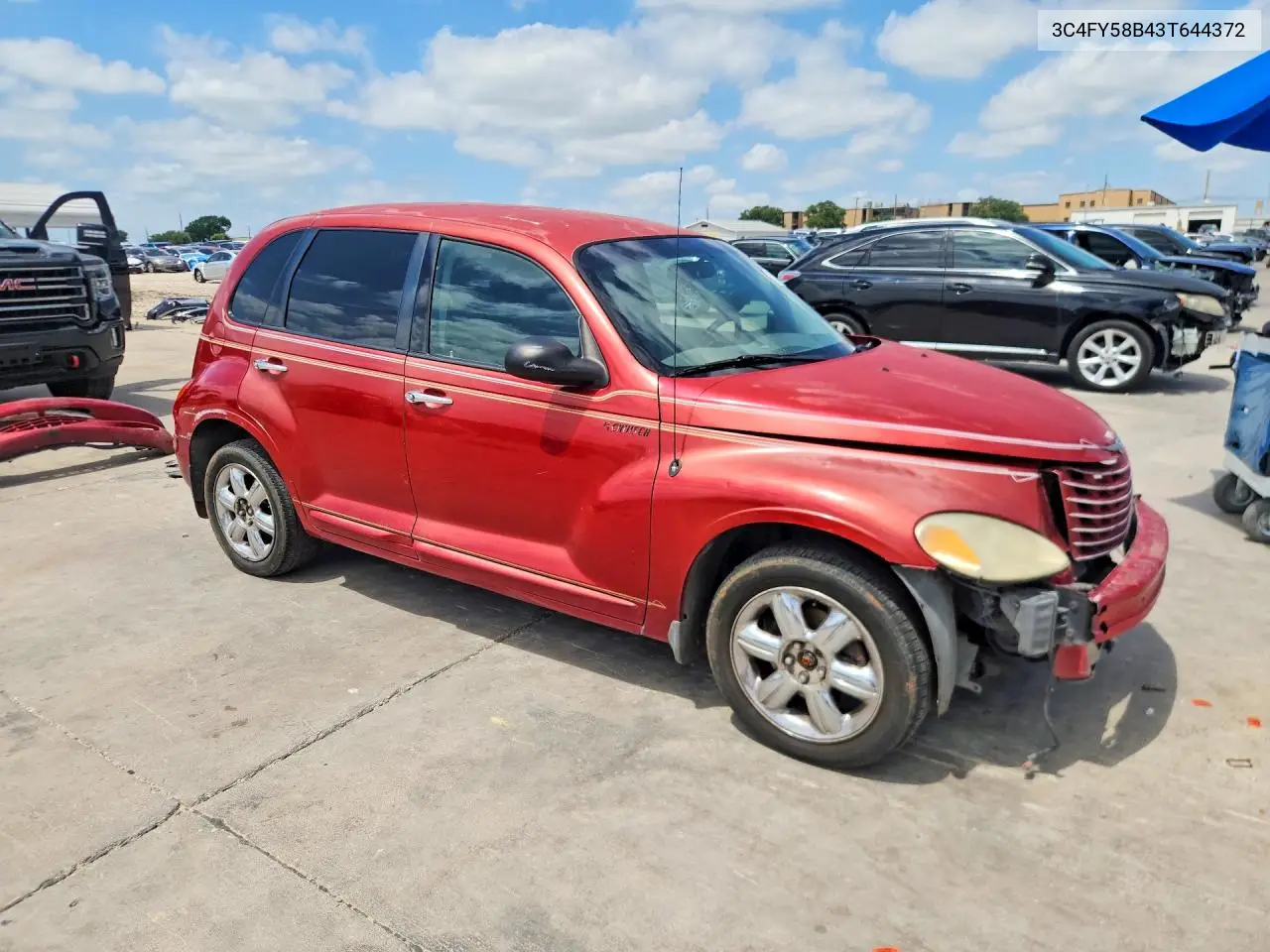 2003 Chrysler Pt Cruiser Touring VIN: 3C4FY58B43T644372 Lot: 57937336