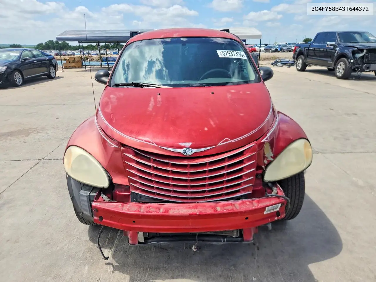 2003 Chrysler Pt Cruiser Touring VIN: 3C4FY58B43T644372 Lot: 57937336