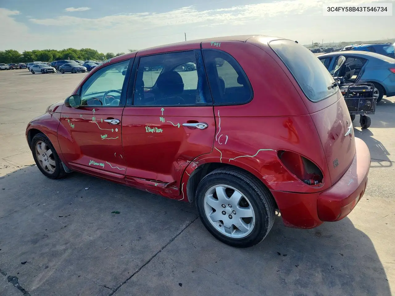 2003 Chrysler Pt Cruiser Touring VIN: 3C4FY58B43T546734 Lot: 59707026