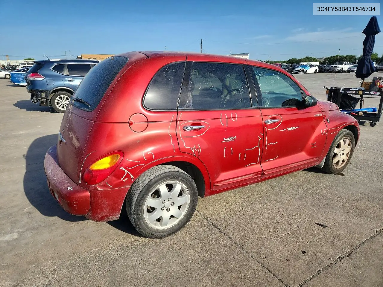 2003 Chrysler Pt Cruiser Touring VIN: 3C4FY58B43T546734 Lot: 59707026