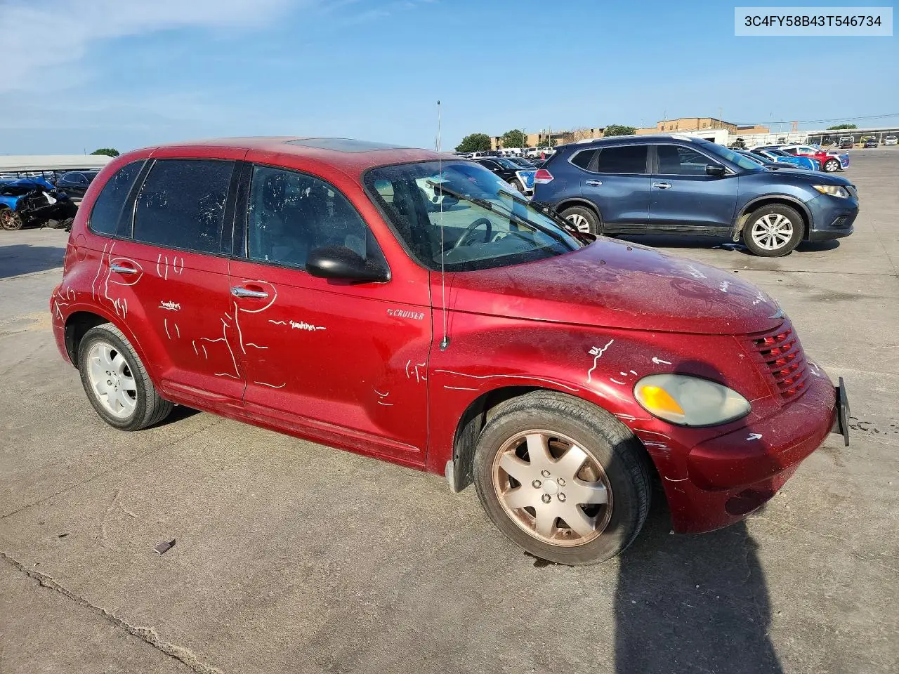 2003 Chrysler Pt Cruiser Touring VIN: 3C4FY58B43T546734 Lot: 59707026