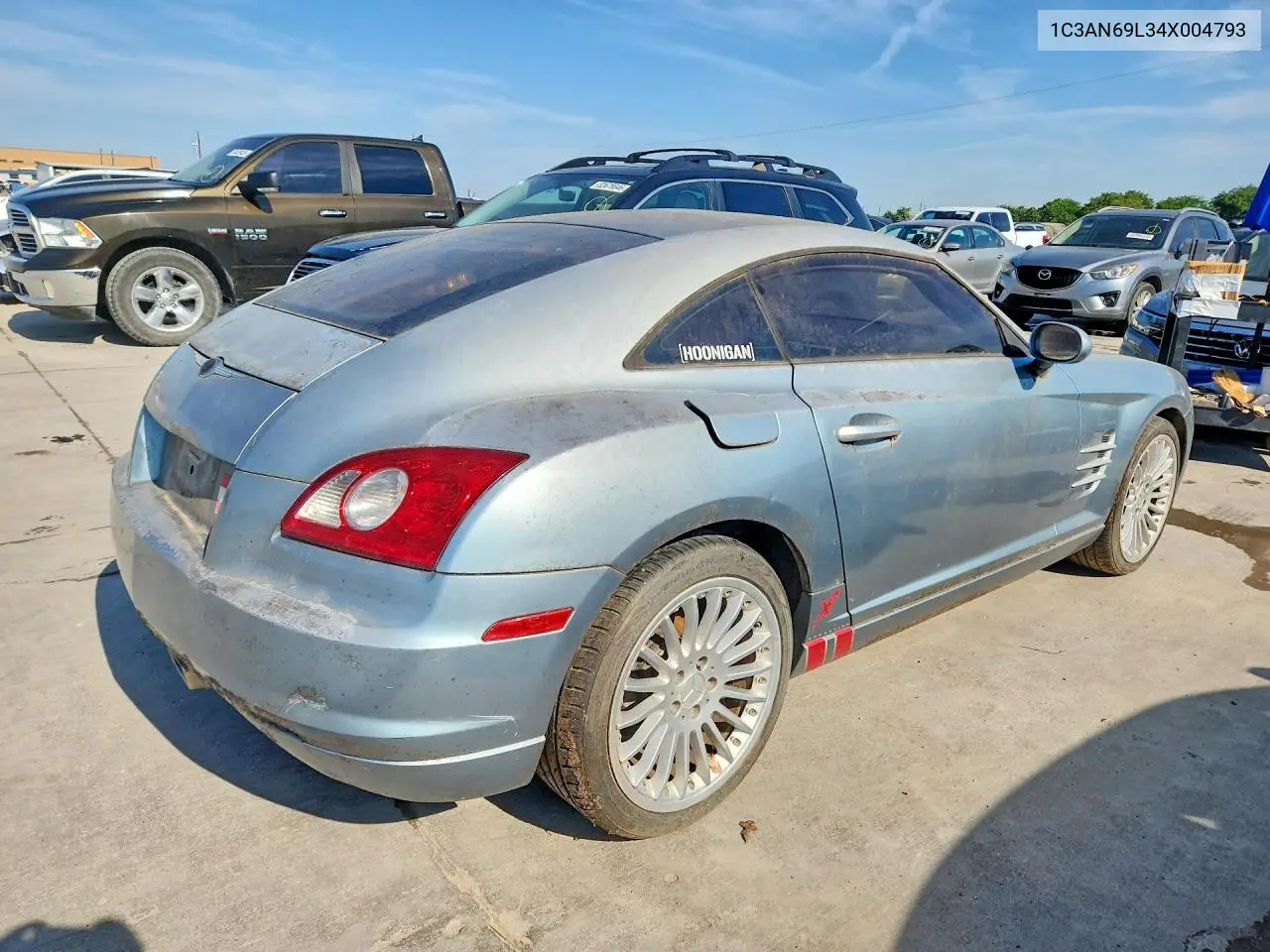2004 Chrysler Crossfire Limited VIN: 1C3AN69L34X004793 Lot: 53311466