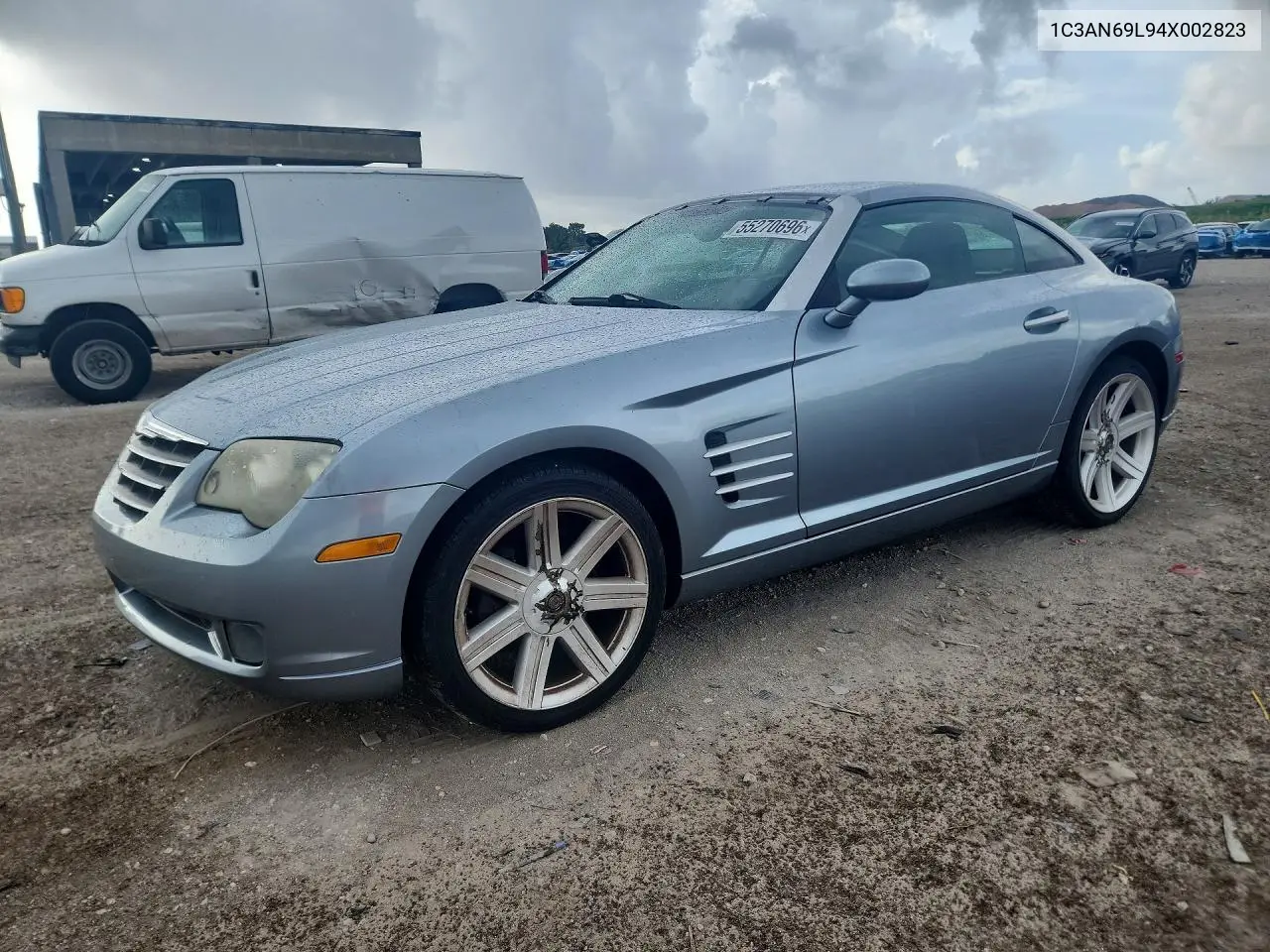 2004 Chrysler Crossfire Limited VIN: 1C3AN69L94X002823 Lot: 55270696