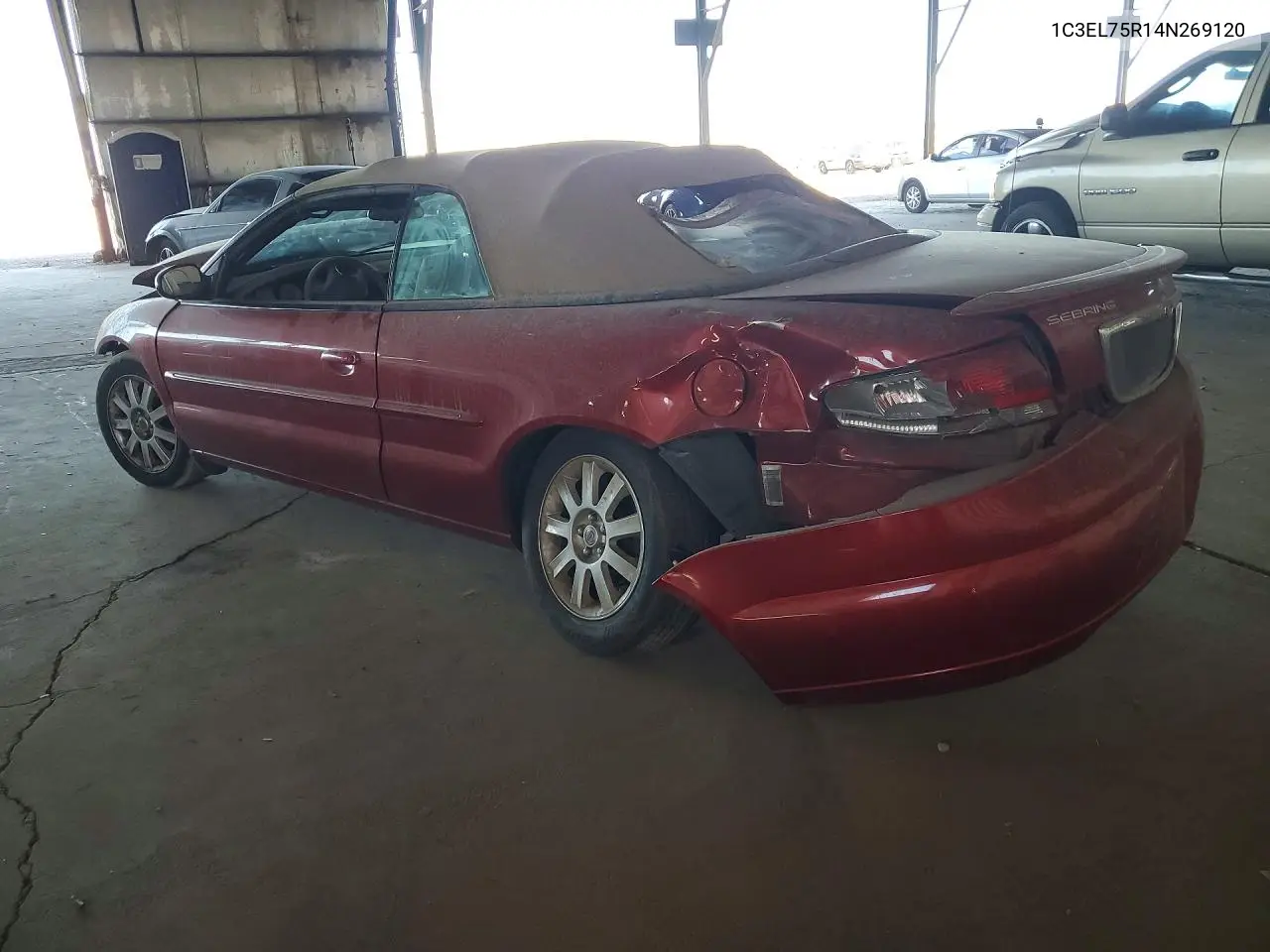 2004 Chrysler Sebring Gtc VIN: 1C3EL75R14N269120 Lot: 58141606