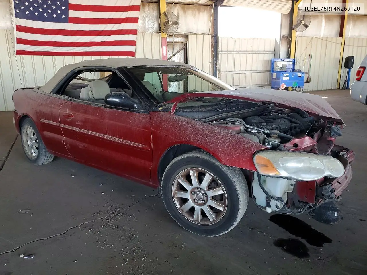 2004 Chrysler Sebring Gtc VIN: 1C3EL75R14N269120 Lot: 58141606