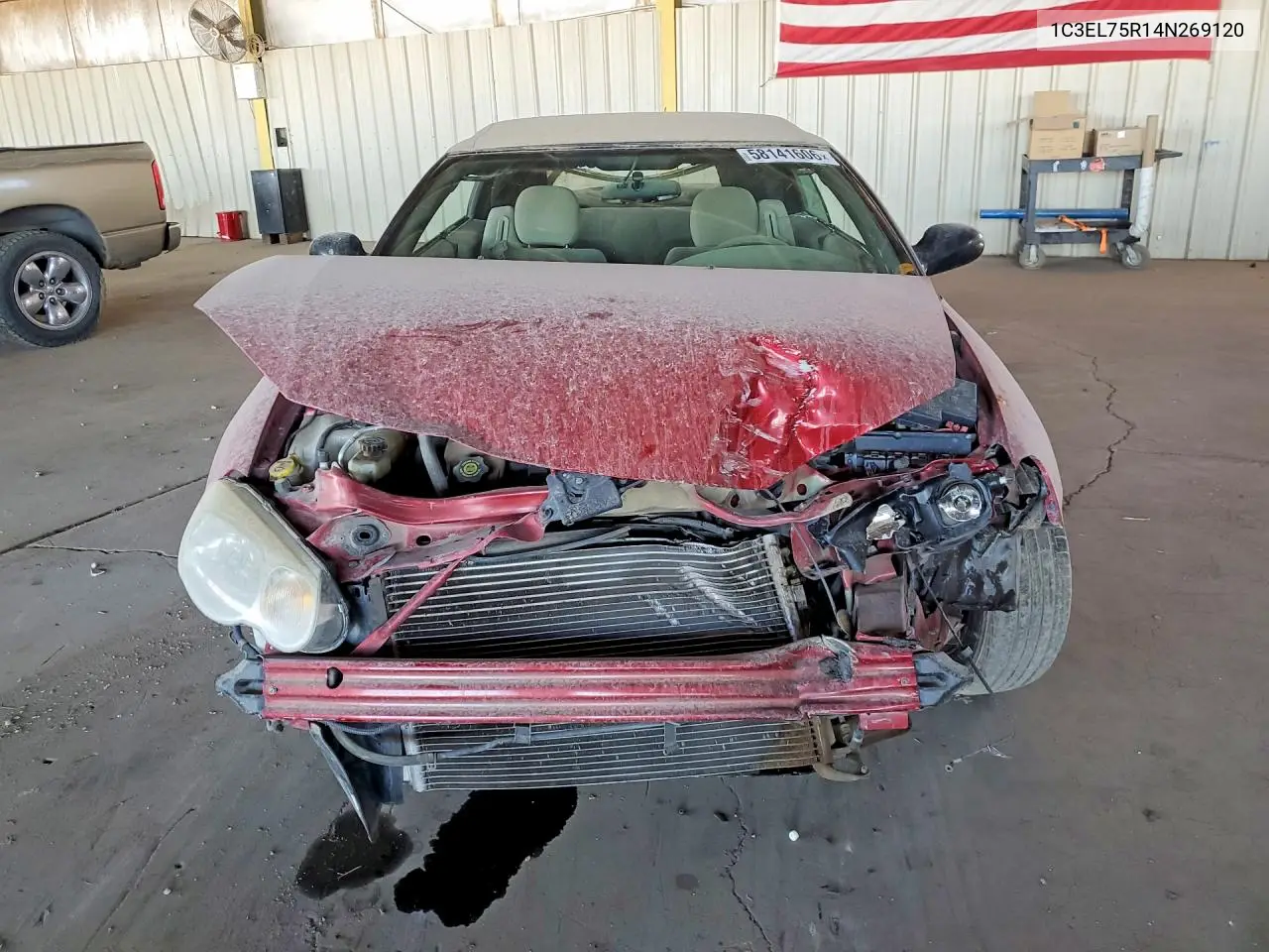 2004 Chrysler Sebring Gtc VIN: 1C3EL75R14N269120 Lot: 58141606