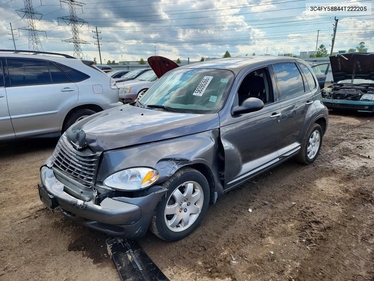 2004 Chrysler Pt Cruiser Touring VIN: 3C4FY58844T222205 Lot: 58398366