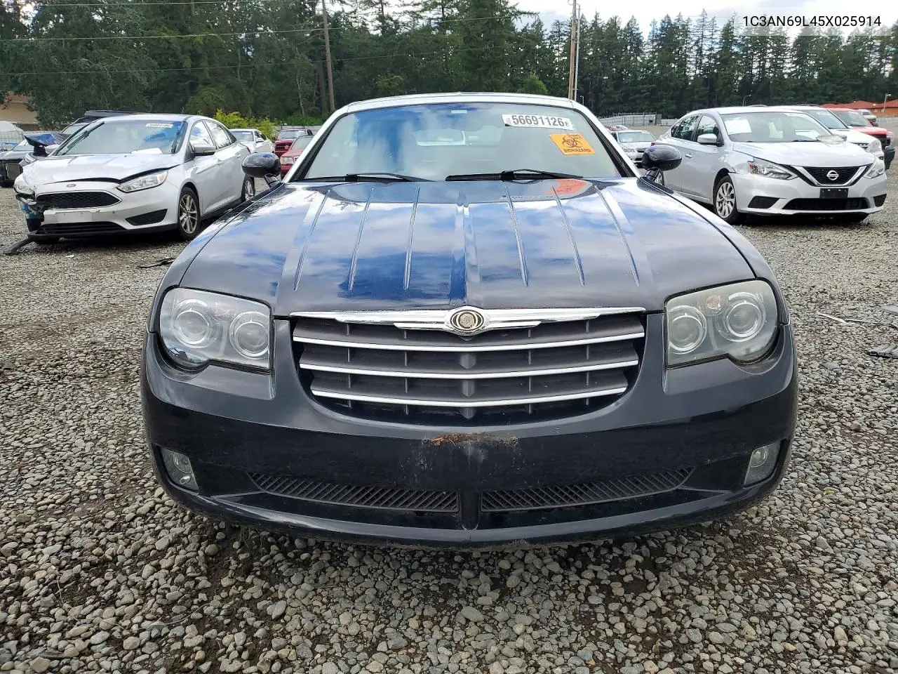 2005 Chrysler Crossfire Limited VIN: 1C3AN69L45X025914 Lot: 56691126