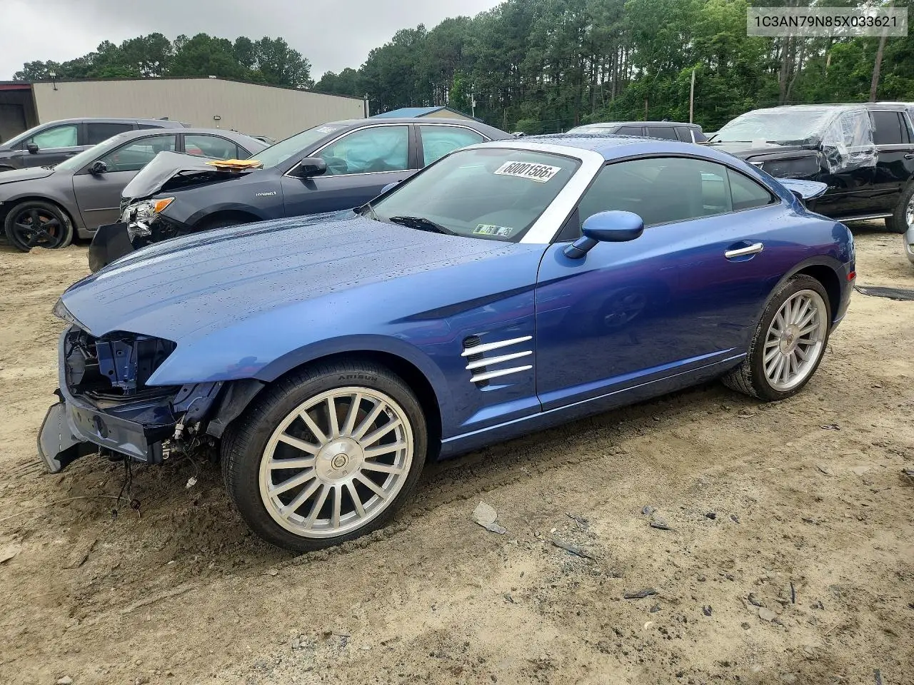 2005 Chrysler Crossfire Srt-6 VIN: 1C3AN79N85X033621 Lot: 60001566