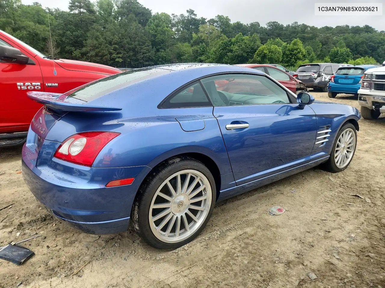 2005 Chrysler Crossfire Srt-6 VIN: 1C3AN79N85X033621 Lot: 60001566