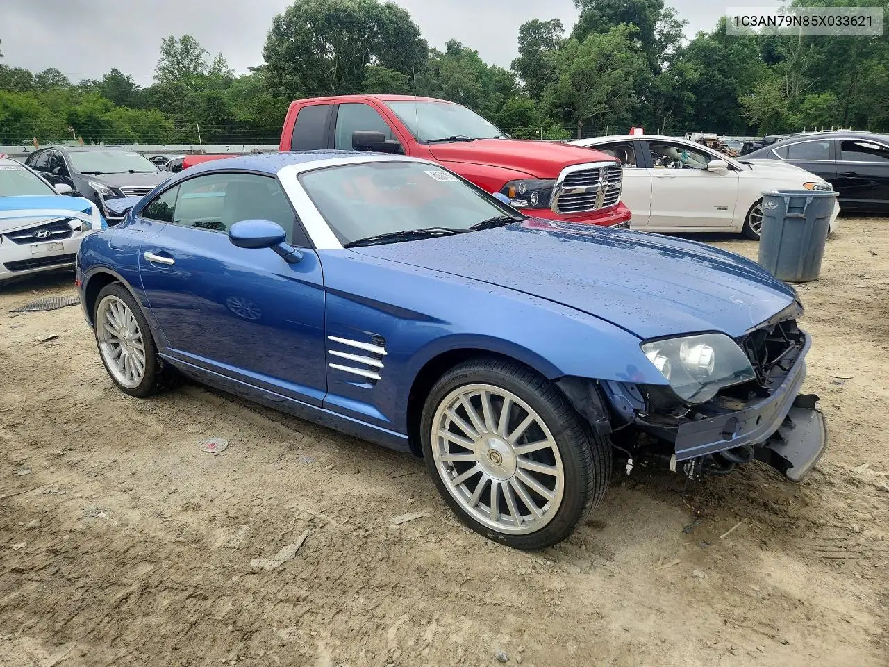 2005 Chrysler Crossfire Srt-6 VIN: 1C3AN79N85X033621 Lot: 60001566